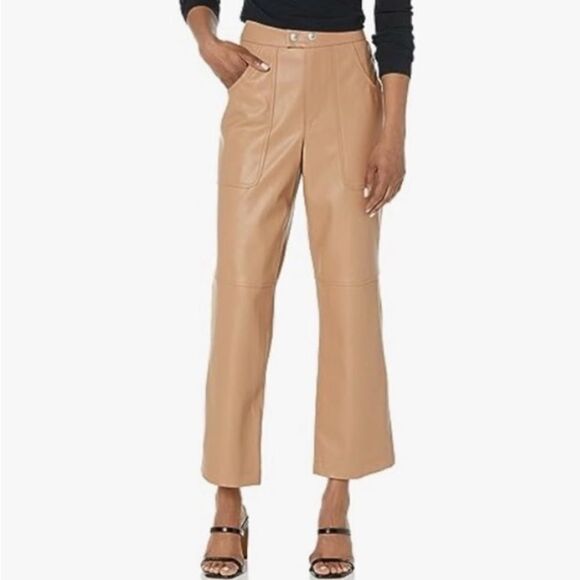 #140 BLANK NYC High Waist Cropped Vegan Leather pants - Picture 1 of 11